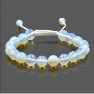 Opalite Natural Gemstone Adjustable Crystal Bracelet